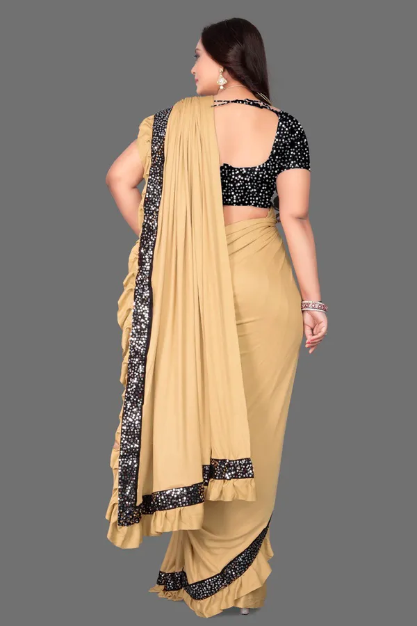 Golden_Georgette_Saree_Gossamer