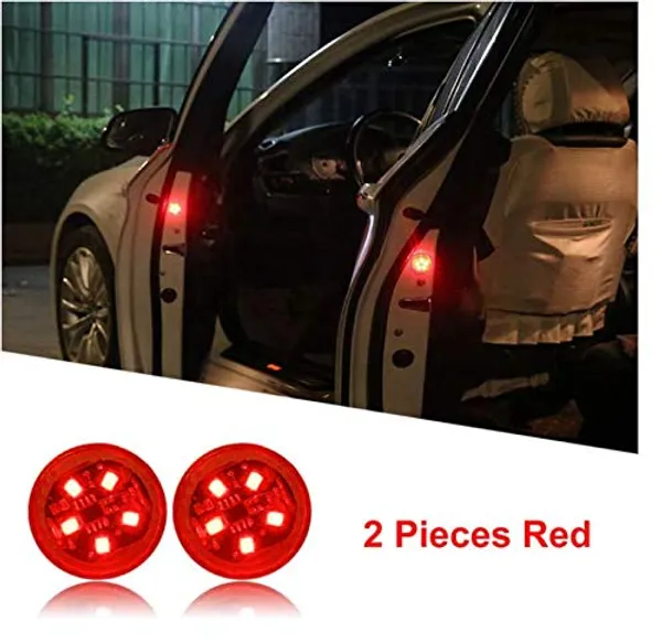 LED_Car_Door_Opening_Welcome_Lights_Wireless_Car_Door_Safety_Warning_Light_for_Anti_Rear-End_Collision_|_Red_LED_Light_for_Increased_Visibility_|_Pack_of_2_and_4_|_Easy_Install,_Energy-Efficient,_Durable