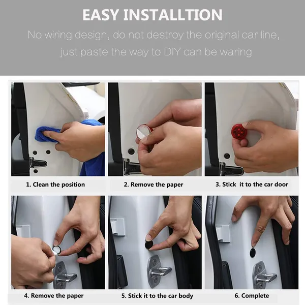 LED_Car_Door_Opening_Welcome_Lights_Wireless_Car_Door_Safety_Warning_Light_for_Anti_Rear-End_Collision_|_Red_LED_Light_for_Increased_Visibility_|_Pack_of_2_and_4_|_Easy_Install,_Energy-Efficient,_Durable
