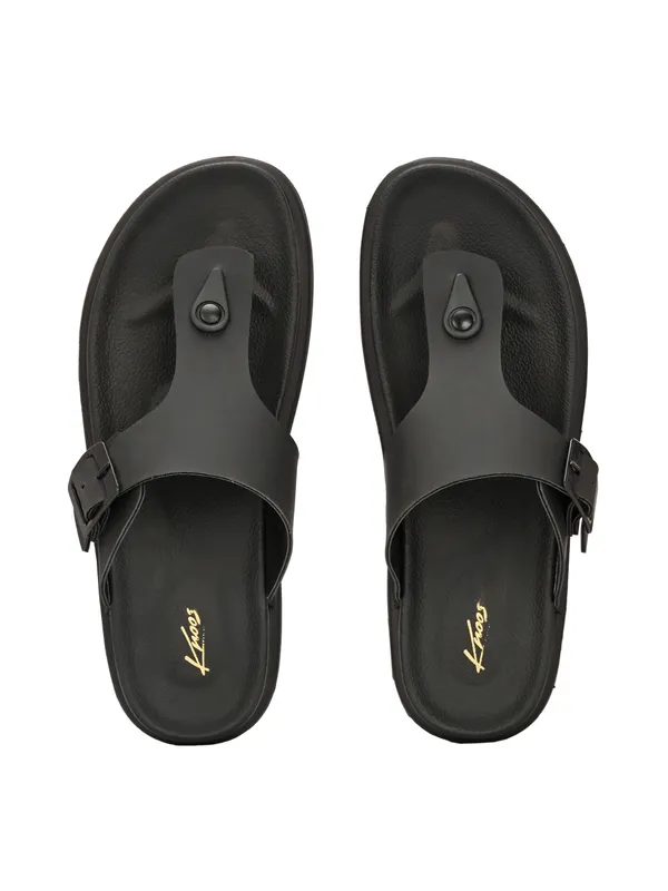 KNOOS_Men’s_Black_Buckle_Strap_Casual_Sandals