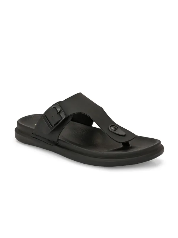 KNOOS_Men’s_Black_Buckle_Strap_Casual_Sandals