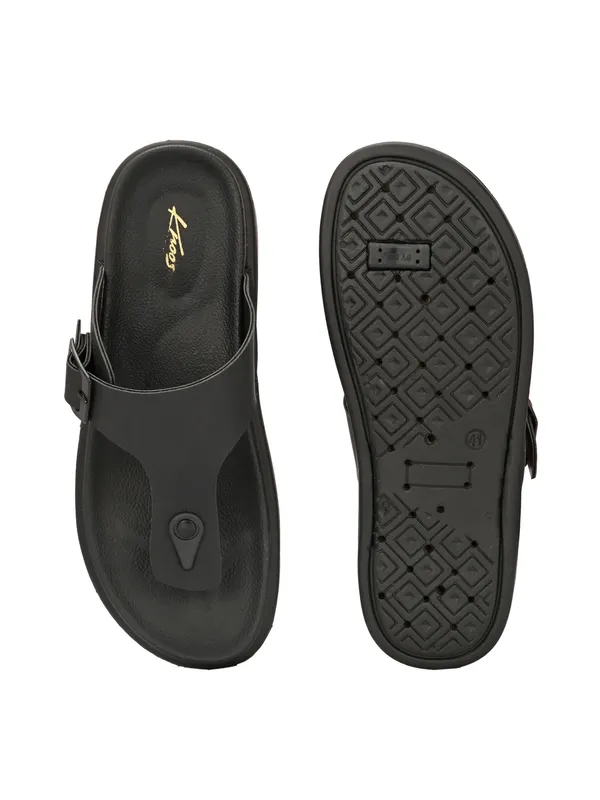 KNOOS_Men’s_Black_Buckle_Strap_Casual_Sandals
