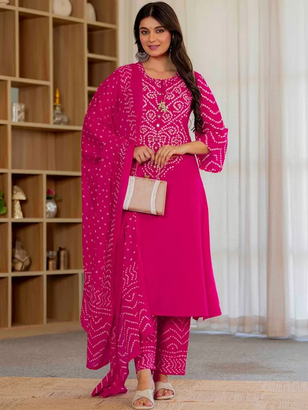 Pink_Bandhani_Ethnic_Cotton_Kurta_Set_with_Dupatta_for_Women