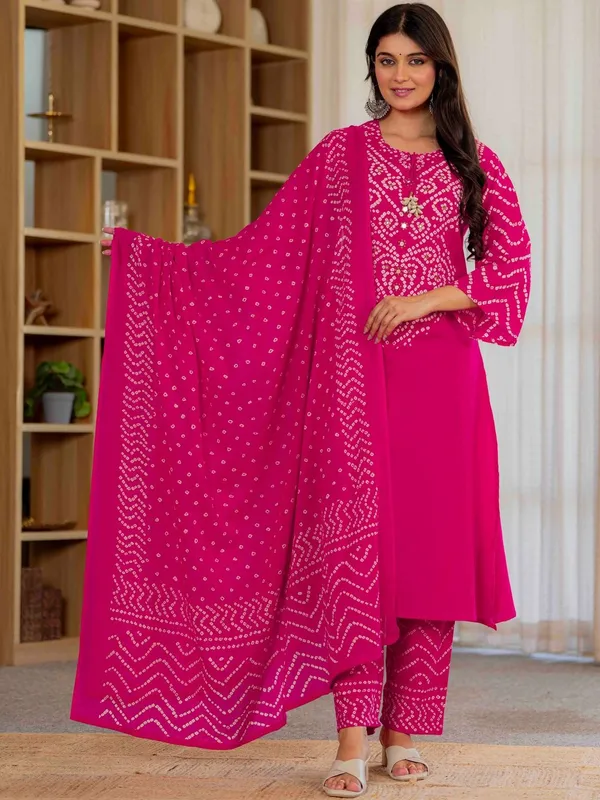 Pink_Bandhani_Ethnic_Cotton_Kurta_Set_with_Dupatta_for_Women