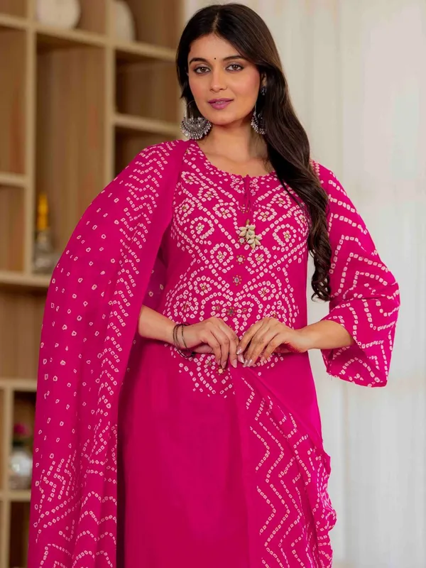 Pink_Bandhani_Ethnic_Cotton_Kurta_Set_with_Dupatta_for_Women