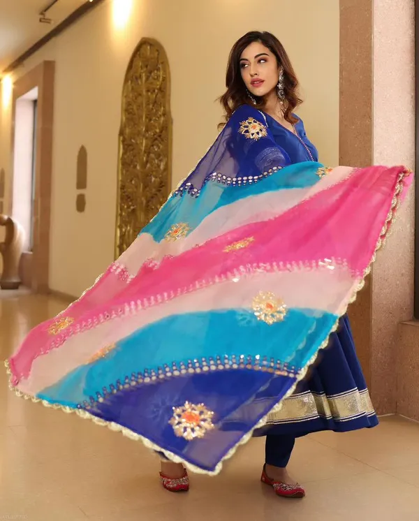 True_Navy_Blue_Gota_patti_Anarkali_Set