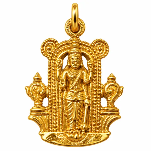 Aimpon_Guruvayurappa_Krishna_Locket_Panchaloha_Rupu_Panchalogam_Kavach_5_Metal_Roopu_Panchdathu_Panjalogam_Pendant_1inch_4grams