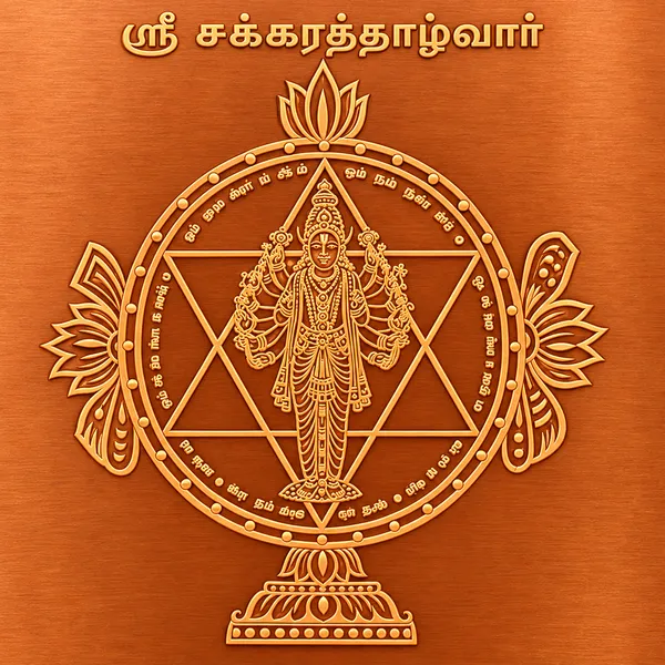 Aadhyathmik_Sudarshana_Chakra_Ragi_Yanthiram_Chakkarathalwar_Ceppu_Yantram_Yendhiram_in_Copper_–_S921548