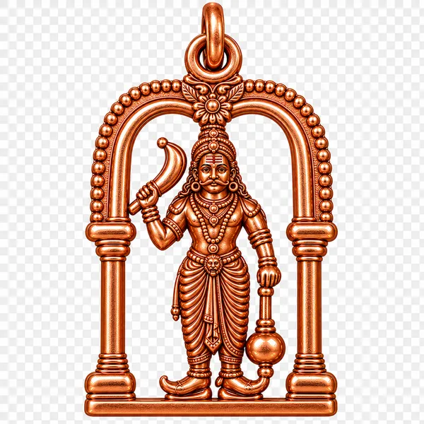 Muniswaran_Pendant_Panchalogam_Panchaloha_Panchdathu_1½inch_8grams