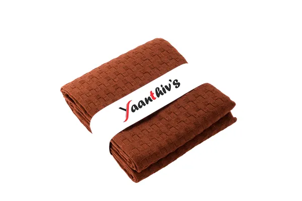 Yaanthiv's_Exoluxury_Waffle_Textured_Bath_Towels,_Pack_of_1,_Khaki