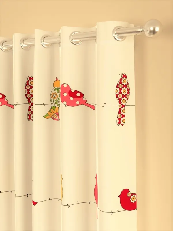 White_Printed_Cotton_Window_Curtain_,_Bird_Print_(Pack_of_2)