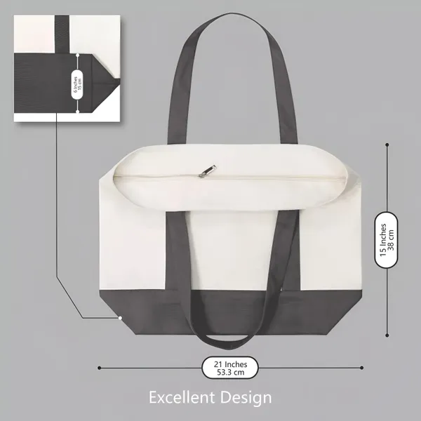 Tote_Bags_For_Women_Girls_Canvas_Handbag_Zipper_Large_Capacity_Fashion_Bag_for_College_/_Office