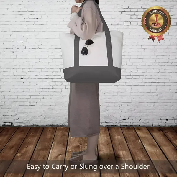 Tote_Bags_For_Women_Girls_Canvas_Handbag_Zipper_Large_Capacity_Fashion_Bag_for_College_/_Office