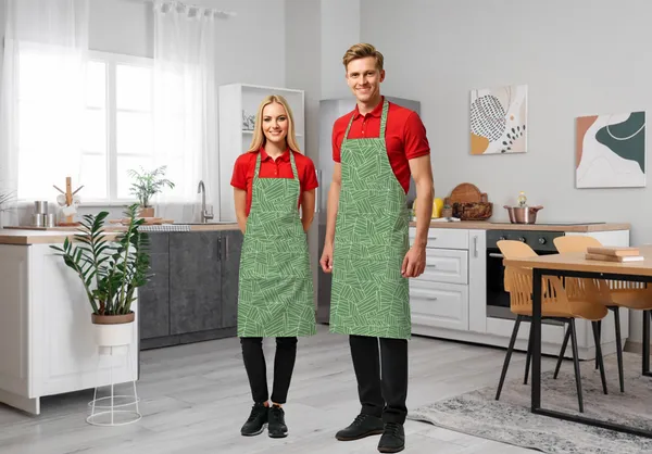 Yaanthiv's_Cotton_Printed_Aprons_Pack_of_2,_Green