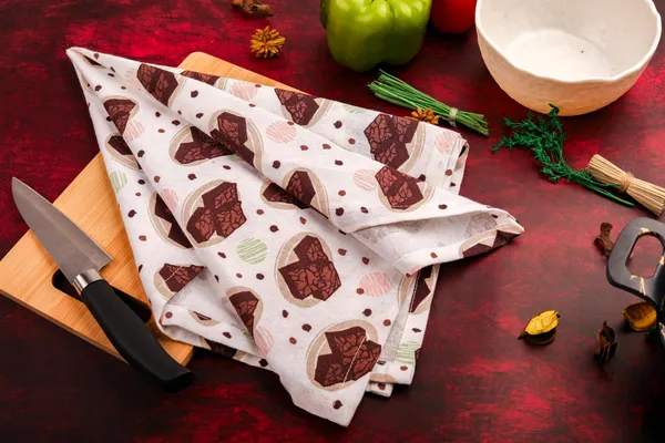 Yaanthiv's_Printed_Kitchen_Napkins_-_Pack_of_12_Cotton,_Soft_&_Absorbent_Reusable_Cloth_Napkins_for_Dining,_Parties_&_Everyday_Use_Machine_Washable_&_Eco-Friendly,_(Size-_18_X_28_Inch,_Brownie_Printed)