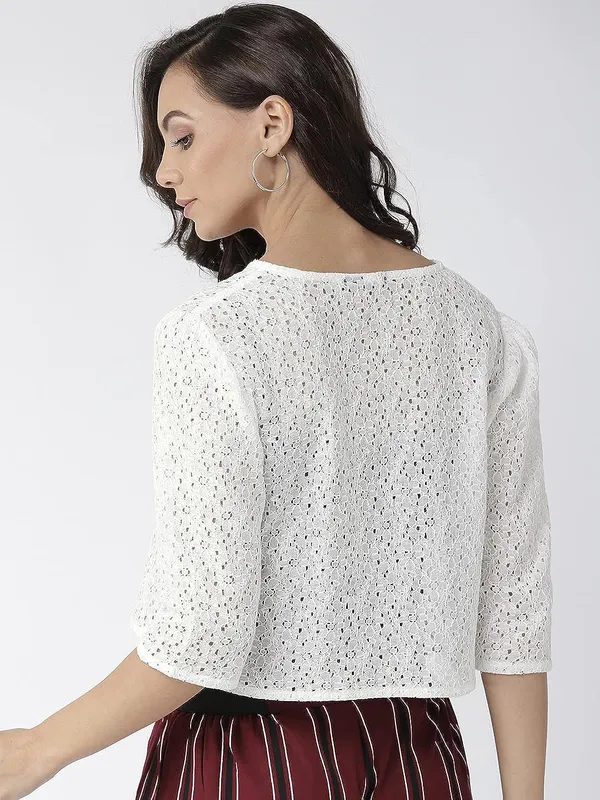 Farbot_Women_Self_Design_Floral_lace_Regular_Open_Front_Shrug