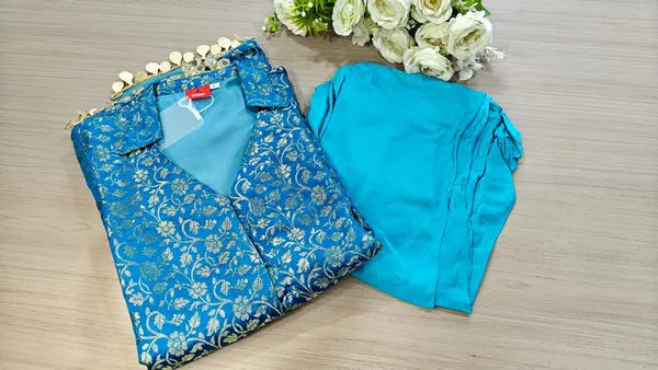 Turquoise_Brocade_Ethnic_Set
