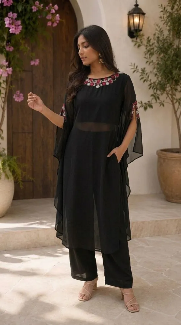 Black_Embroidered_Kaftan_Set