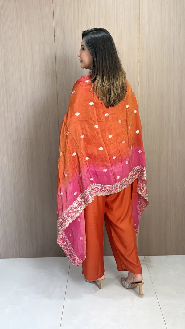 Tangerose_Shaded_Kaftan_Set