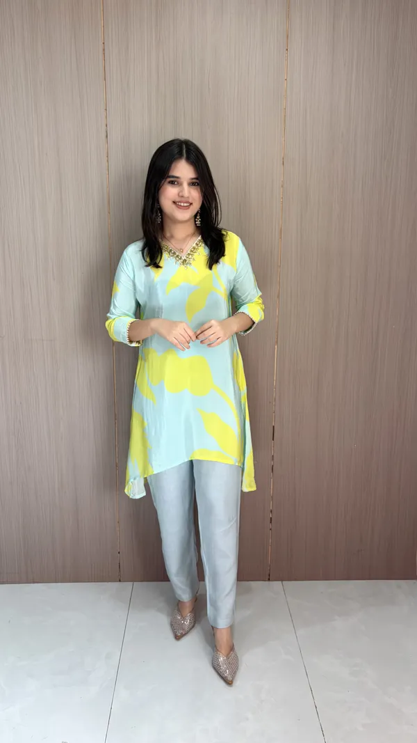 Lime_Noor_Kurta_Set