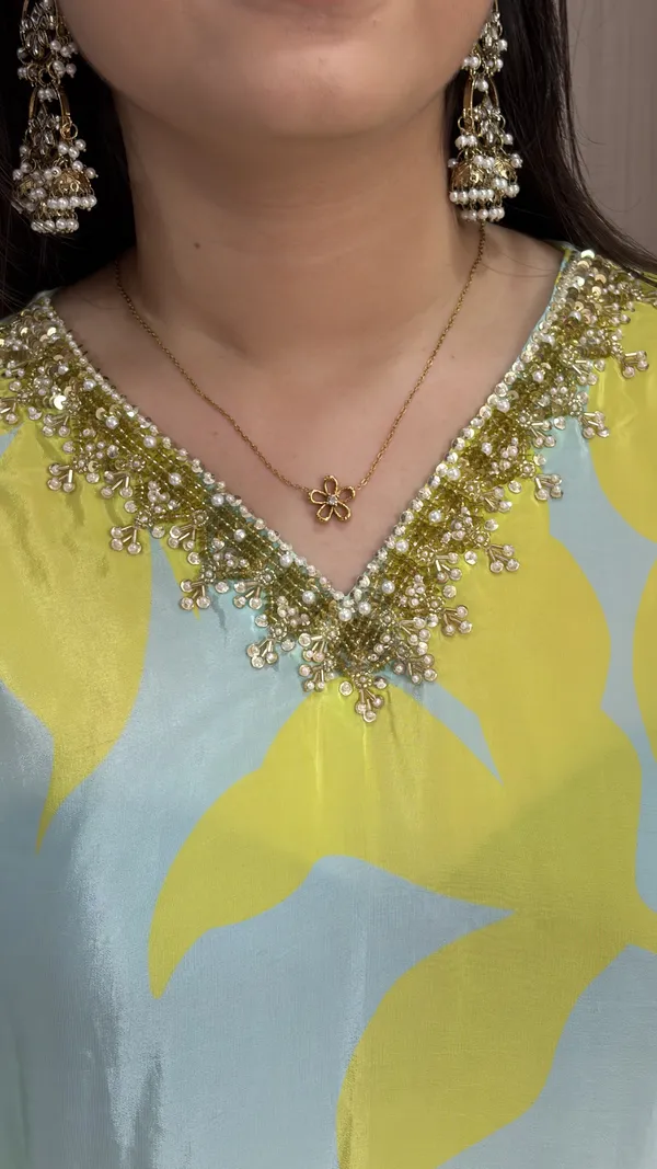Lime_Noor_Kurta_Set