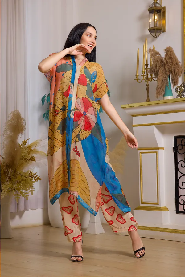 Abstract_Floral_Printed_Kaftan_Set