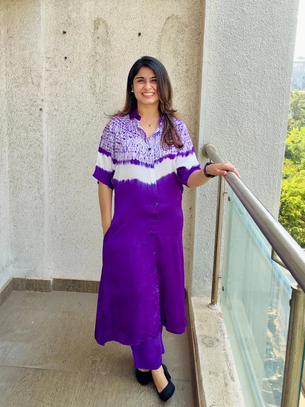 LABEL ACHIRA Amethyst Ombr Shirt Dress Set Price in India - Buy LABEL  ACHIRA Amethyst Ombr Shirt Dress Set online at https://labelachira.in