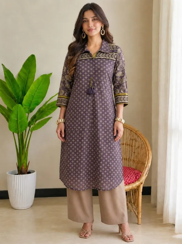 Lavender_Loom_Chanderi_Kurta_Set