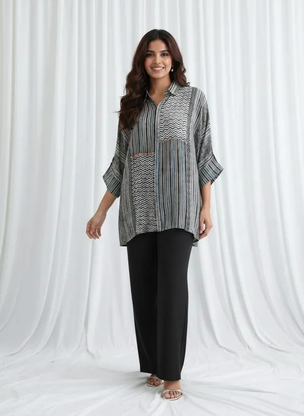 Grey_Multi-Panel_Shirt