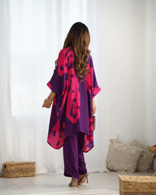Purple_Printed_Kaftan_Set