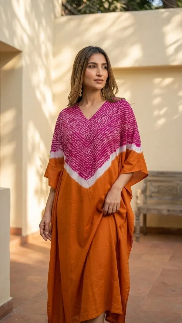 Sunset_Fuchsia_Modal_Shibori_Kaftan_