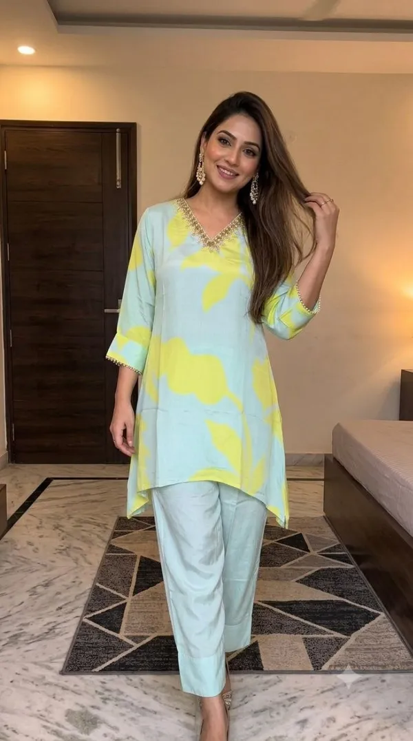Lime_Noor_Kurta_Set