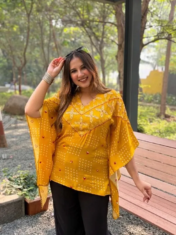 Mustard_Floral_Motif_Statement_Kaftan
