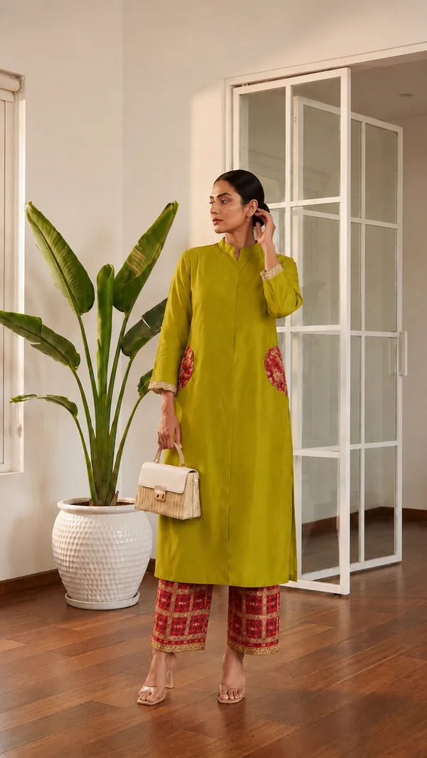 Olive_Royale_Chanderi_Kurta_Set