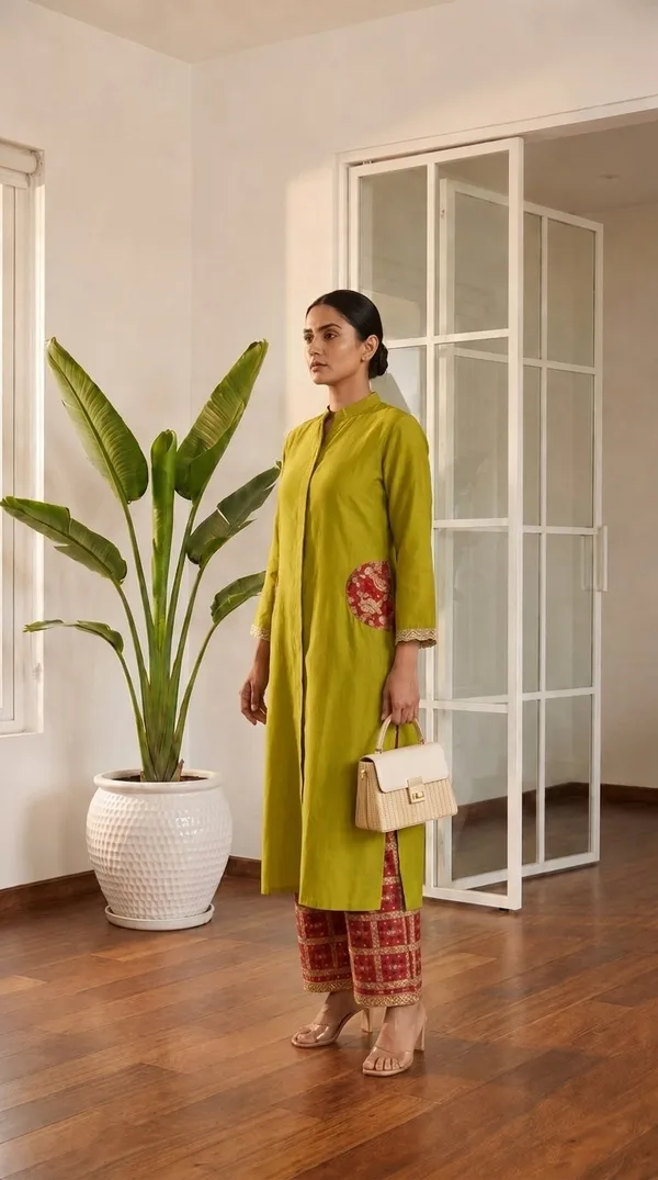 Olive_Royale_Chanderi_Kurta_Set