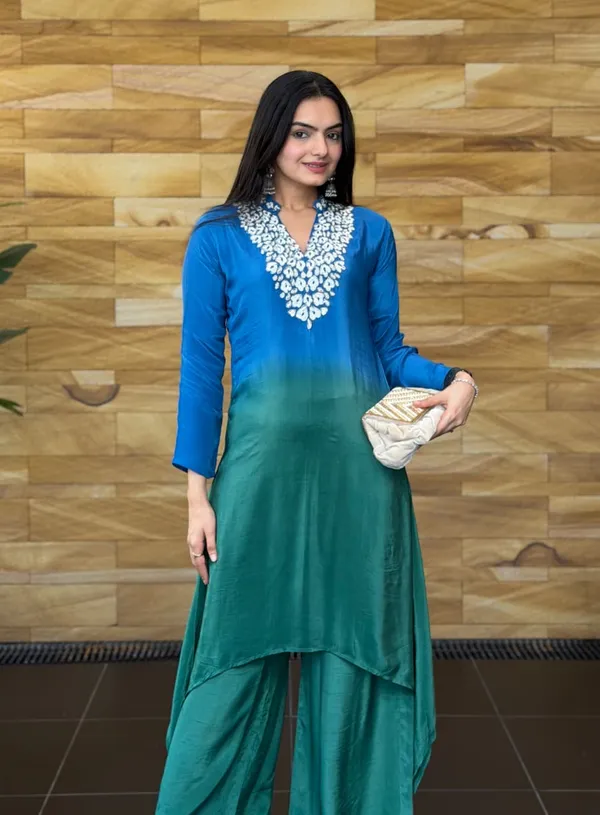 Ombre_Calm_kurta_set