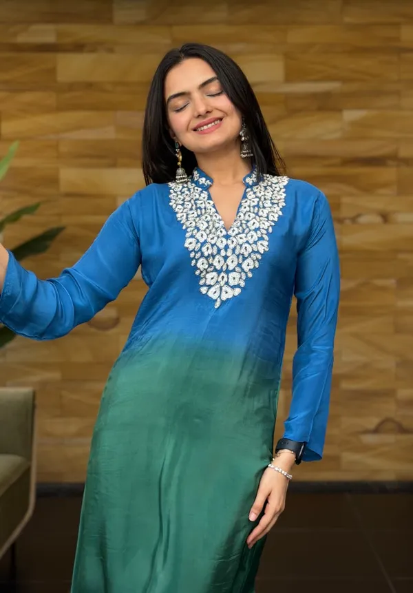 Ombre_Calm_kurta_set