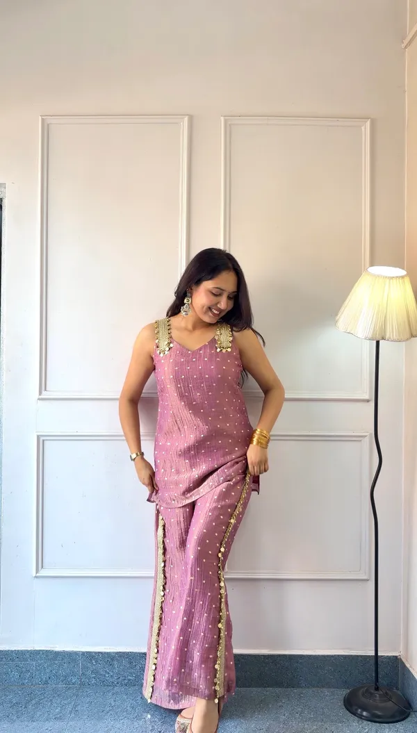 Orchide__Gold_Dot_Designer_Co-ord_Set