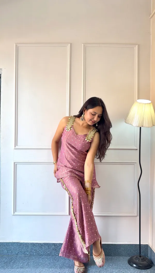 Orchide__Gold_Dot_Designer_Co-ord_Set
