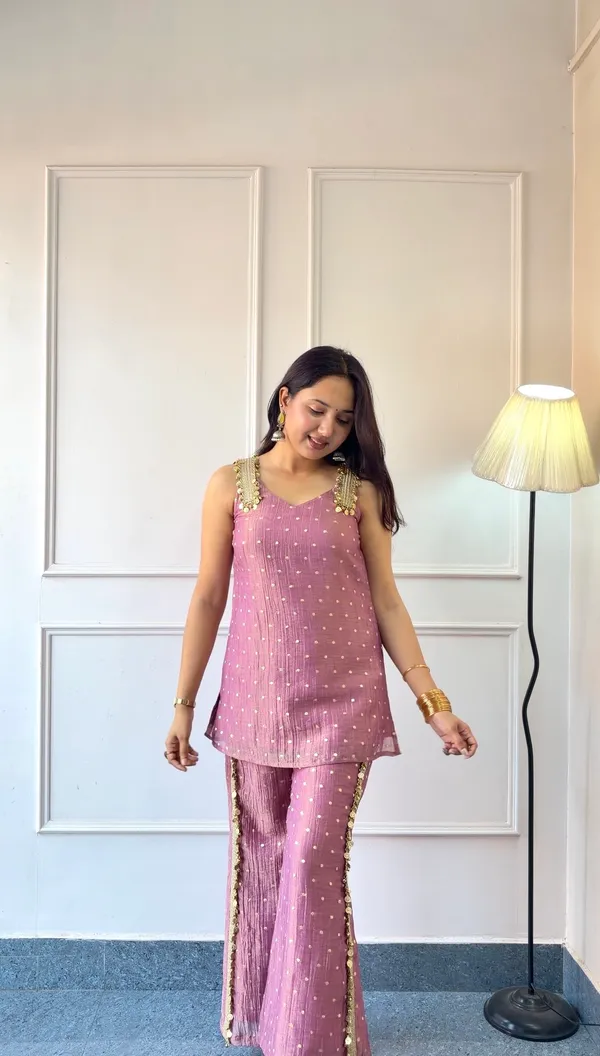 Orchide__Gold_Dot_Designer_Co-ord_Set