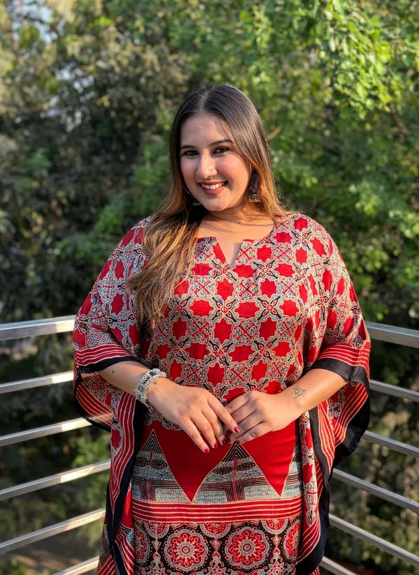 Crimson_Heritage_Ajrakh_Kaftan_in_Modal__Gajji
