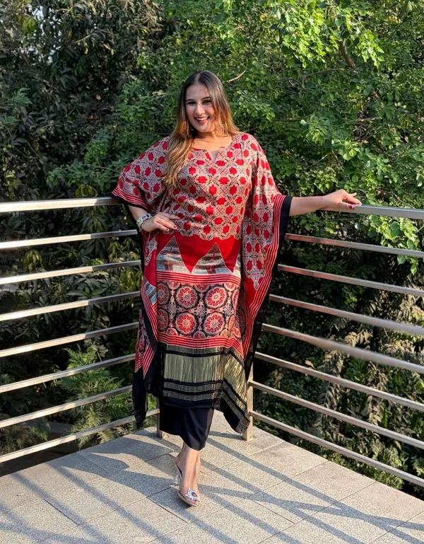 Crimson_Heritage_Ajrakh_Kaftan_in_Modal__Gajji