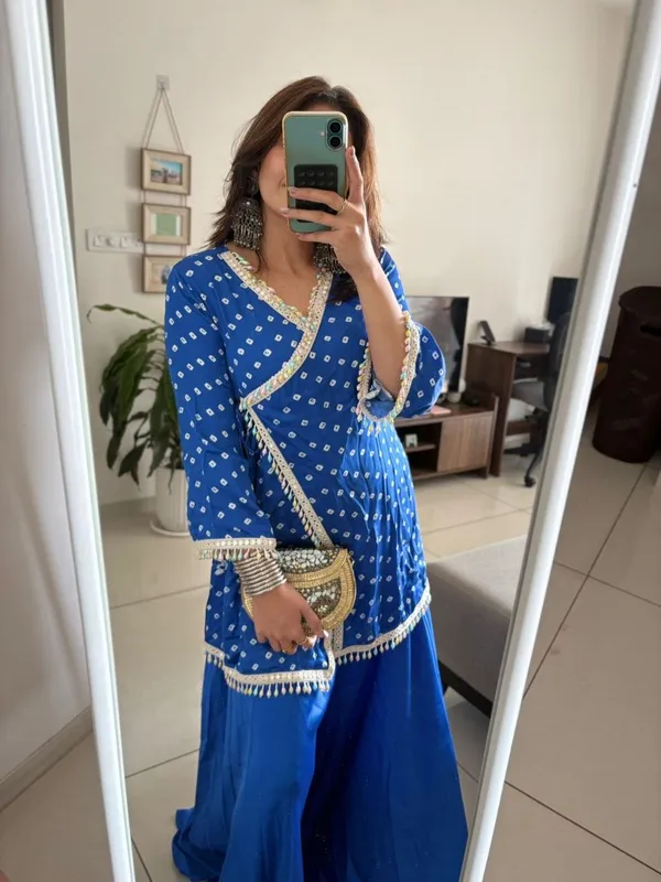 Royal_Bandhani_Wrap_Kurti_Set