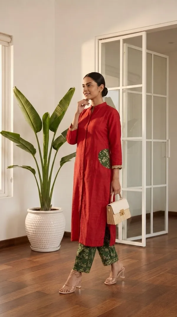 Ruby_Royale_Chanderi_Kurta_Set