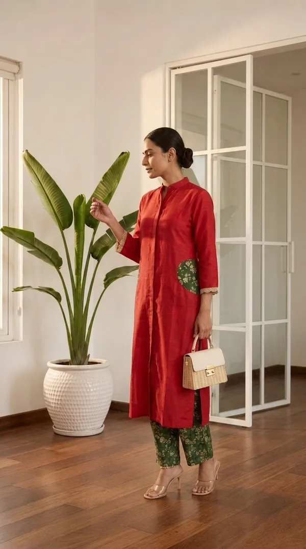 Ruby_Royale_Chanderi_Kurta_Set