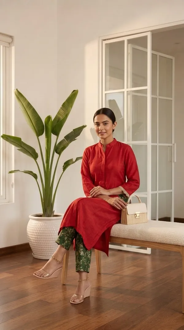 Ruby_Royale_Chanderi_Kurta_Set