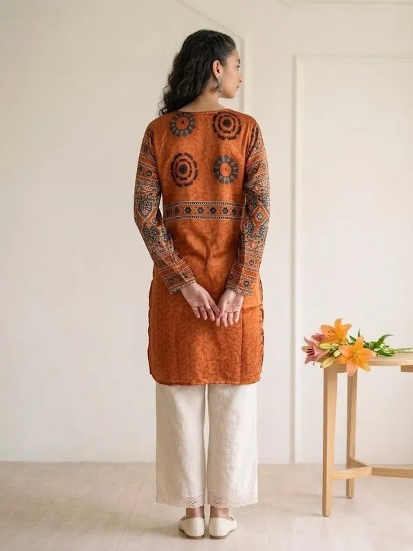 Rust_Mandala_Charm_Kurta