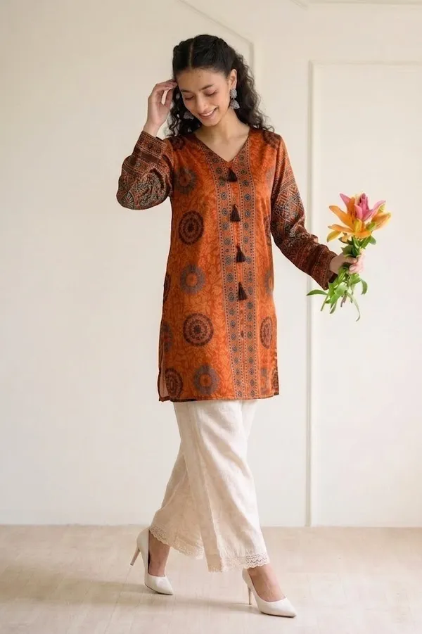 Rust_Mandala_Charm_Kurta