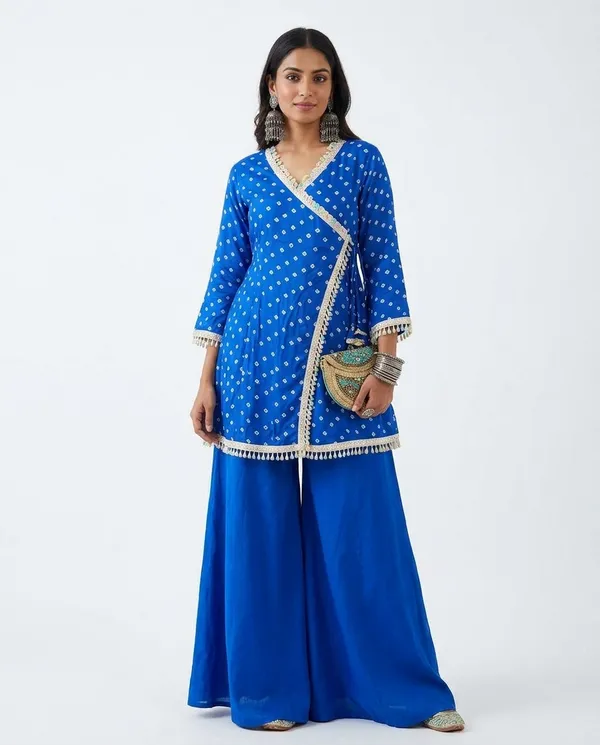 Royal_Bandhani_Wrap_Kurti_Set
