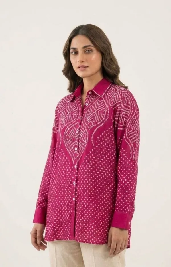Fuchsia_Medallion_Bandhani_Crepe_Shirt